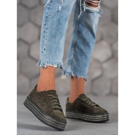 Bestelle Sportschuhe aus Wildleder mehrfarbig grau 2