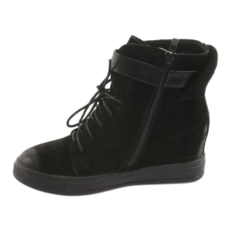 M.Daszyński Schwarze Sneaker mit Reißverschluss 143 2