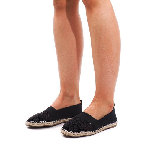 Sneaker Espadrilles Openwork 188-38 Schwarz 2