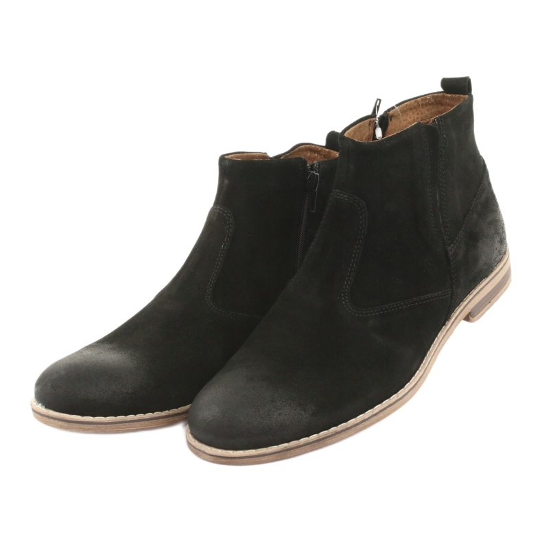 Riko Wildleder-Chelsea-Stiefel mit Reißverschluss, nicht isoliert, schwarz 3