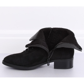 Schwarze Schnürstiefel 3127 Schwarz 1