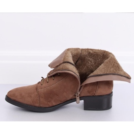 Schnürboots, beige 3127 Khaki 1