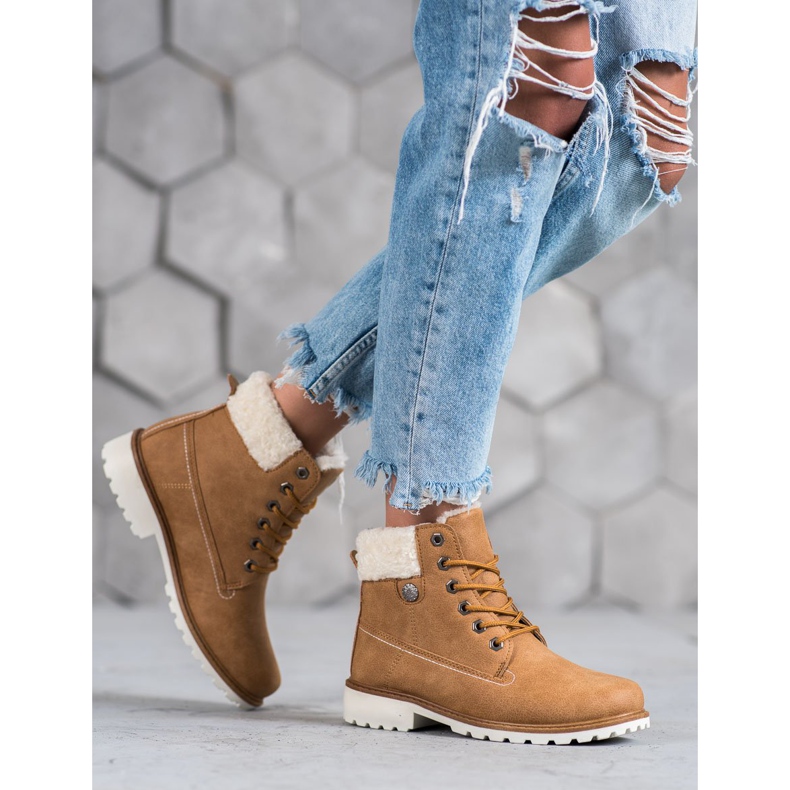 McKey Trapper mit Schaffell braun 2