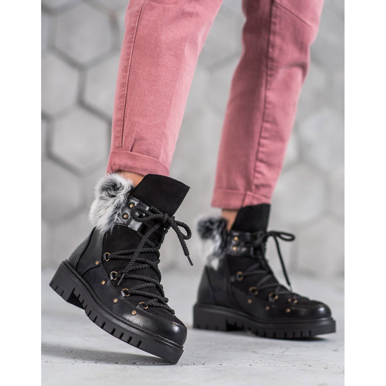 SHELOVET Slipper für Damen schwarz 2