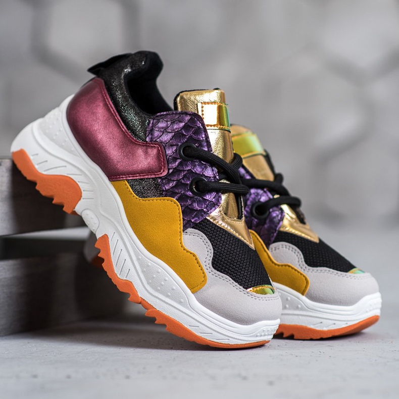 SHELOVET Mehrfarbige Turnschuhe 1