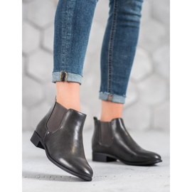 Anesia Paris Graue Chelsea-Stiefel 1