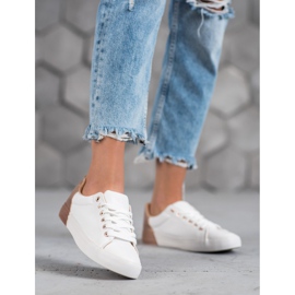 Bestelle Turnschuhe aus Öko-Leder weiß 2