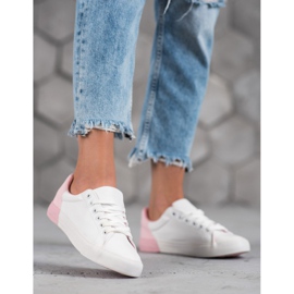 Bestelle Turnschuhe aus Öko-Leder weiß 1