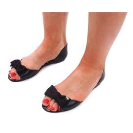 Sandalen Hausschuhe Meliski KM01 Schwarz 1