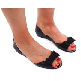 Sandalen Hausschuhe Meliski KM01 Schwarz 2