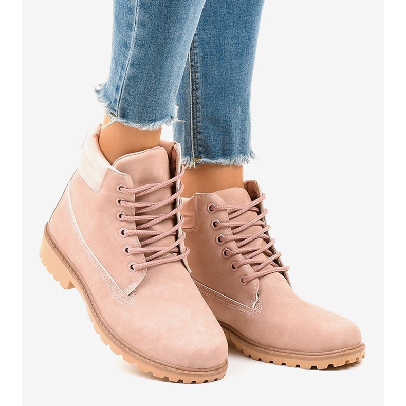 Rosa Wanderschuhe ohne Isolierung W-3033 2