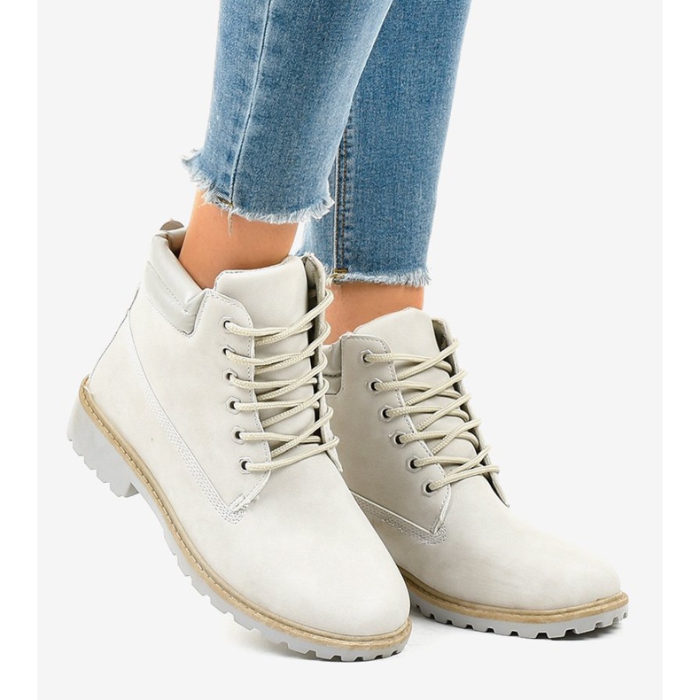 Graue Wanderschuhe ohne Isolierung W-3033 2