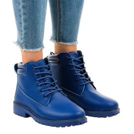 Marineblaue Wanderschuhe ohne Isolierung W-3033 1