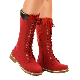Rote isolierte Stiefel PE106 1