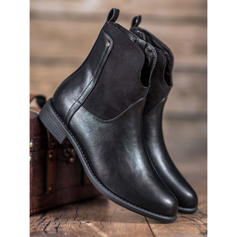 Filippo Bequeme schwarze Stiefel 1