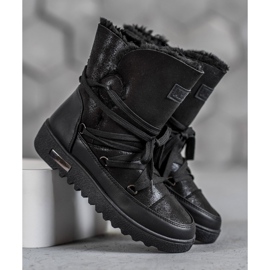 MCKEYLOR Schneestiefel mit Glitzer schwarz 1