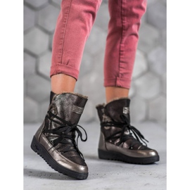 MCKEYLOR Schneestiefel mit Glitzer grau 1