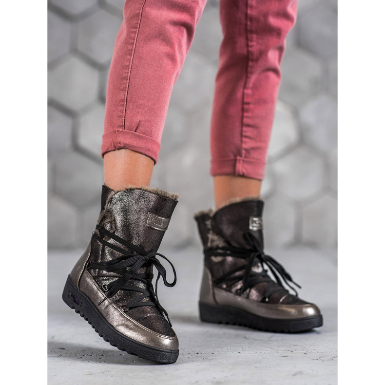 MCKEYLOR Schneestiefel mit Glitzer grau 1