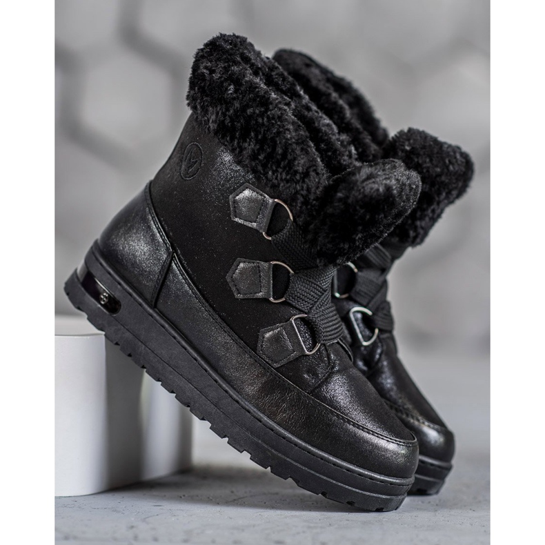 Warme MCKEYLOR Schneestiefel schwarz 2
