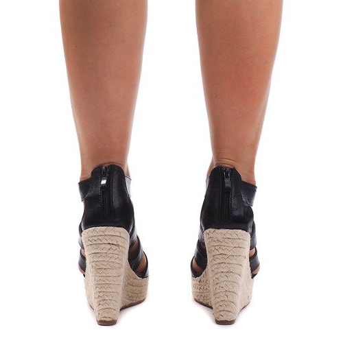 Keilsandalen 100-575 Schwarz 2