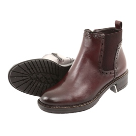 Booties Jodhpurstiefel Filippo 957 burgunderrot braun 5