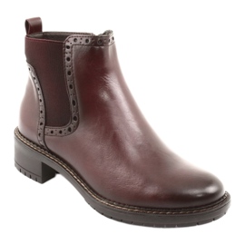 Booties Jodhpurstiefel Filippo 957 burgunderrot braun 1