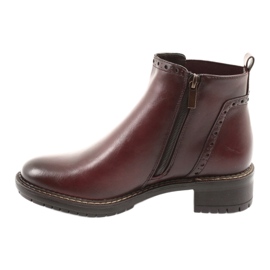 Booties Jodhpurstiefel Filippo 957 burgunderrot braun 2