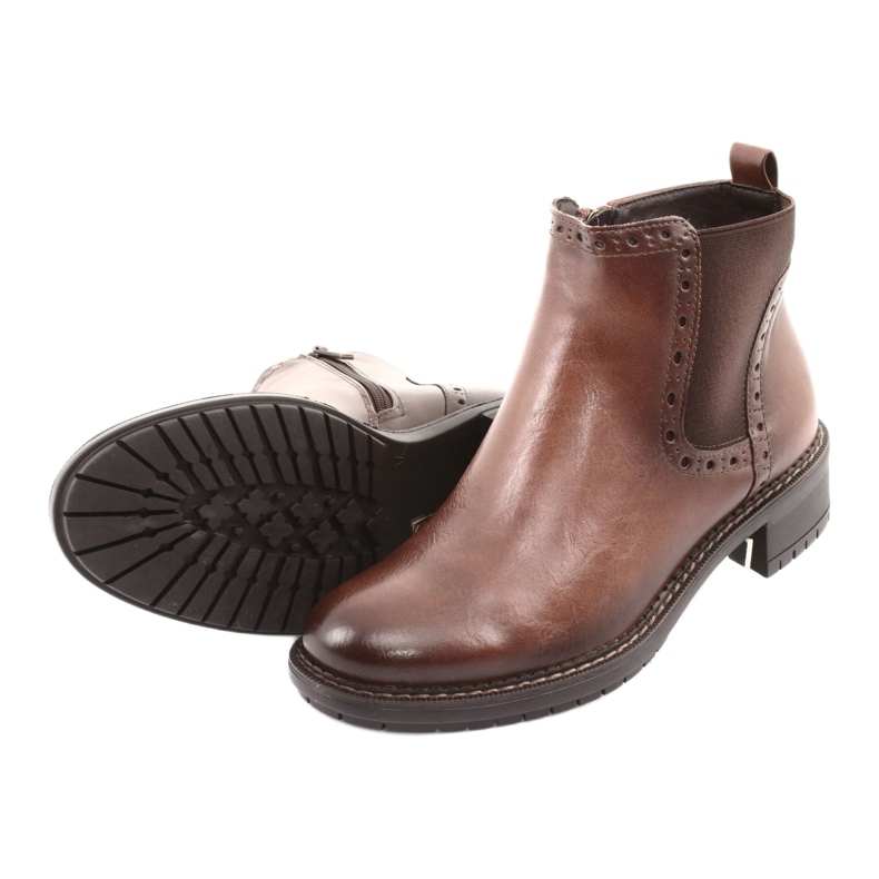 Braune Booties Jodhpur-Stiefel Filippo 957 5