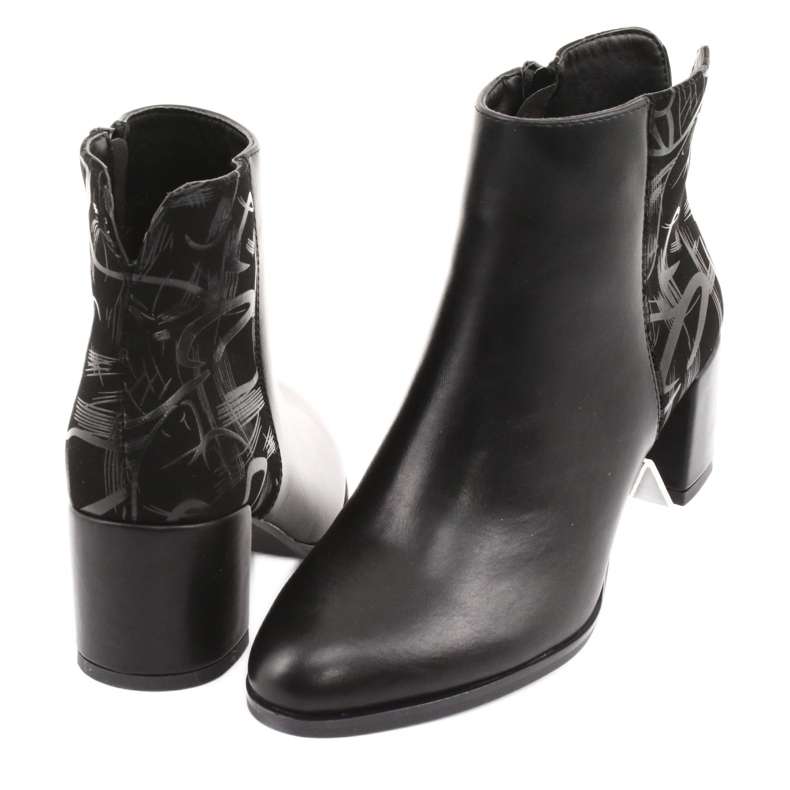 Stylische Stiefel auf der Post schwarz Sergio Leone 521 4
