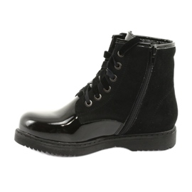 Evento 1433 Lackierte Paillettenstiefel schwarz 2