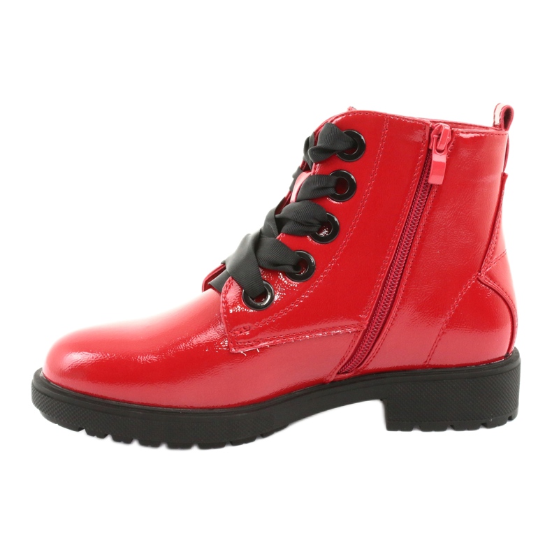 Lackstiefel Sergio Leone 530 schwarz rot 2