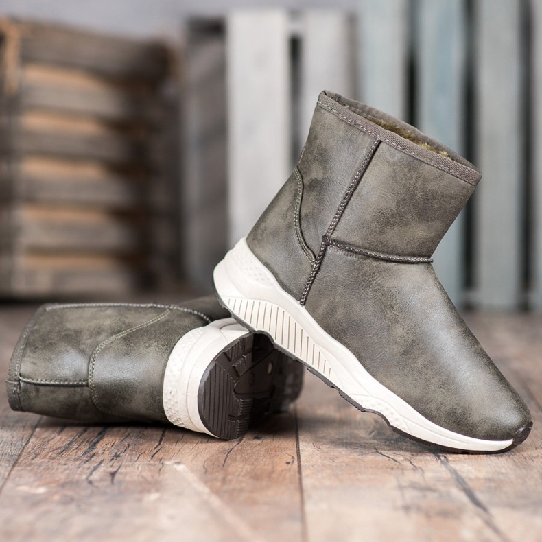 SHELOVET Bequeme Schneeschuhe mehrfarbig grün 2