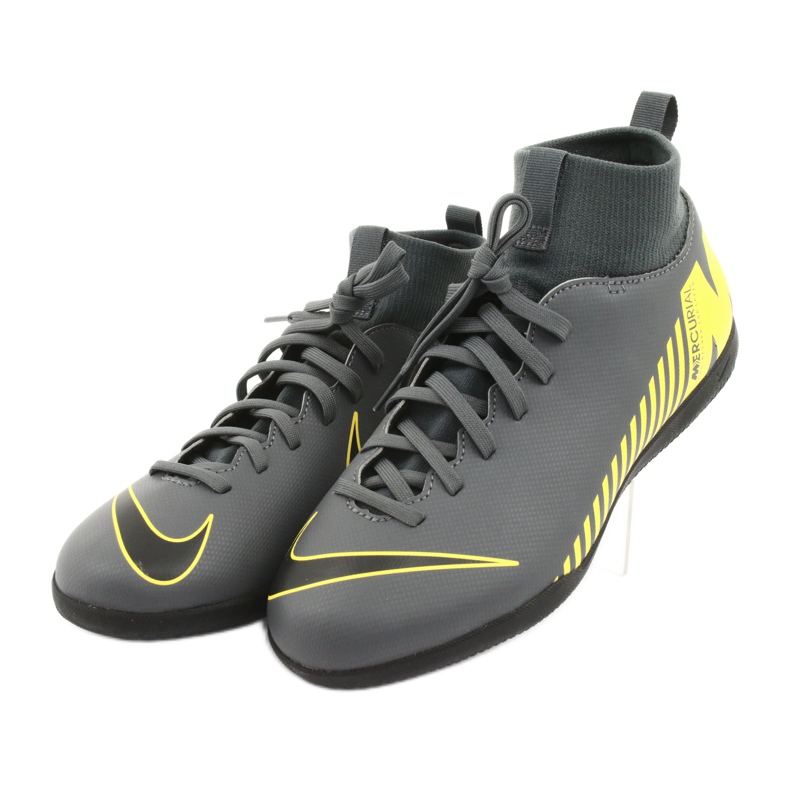 Hallenschuhe Nike Mercurial Superfly X 6 Club Ic Jr AH7346-070 grau 3