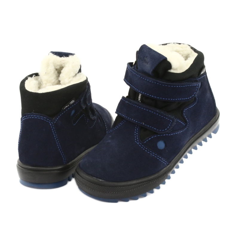 Ren But Stiefel mit einer 3346 Klett-Membran navy blau blau 4