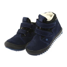 Ren But Stiefel mit einer 3346 Klett-Membran navy blau blau 3