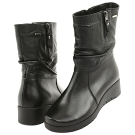 Gregors Keilstiefel aus schwarzem Pelz 792 3