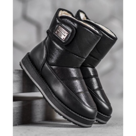 SHELOVET Schneestiefel mit Glitzer schwarz 1