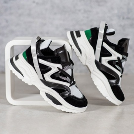 Modische VICES Sneaker weiß schwarz mehrfarbig 1