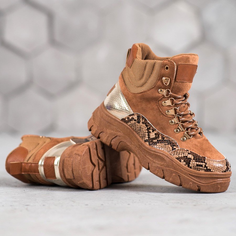 VICES Stiefel zum Schnüren braun 2