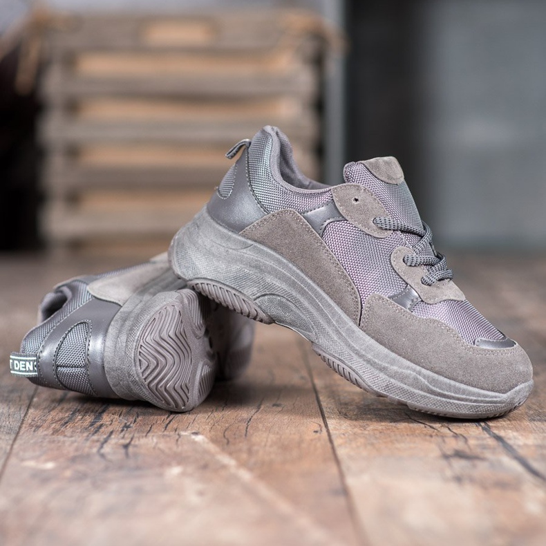 SHELOVET Graue Sportschuhe 1