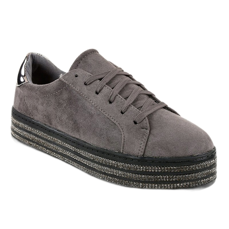 Graue verzierte Damen-Sneakers G280 1