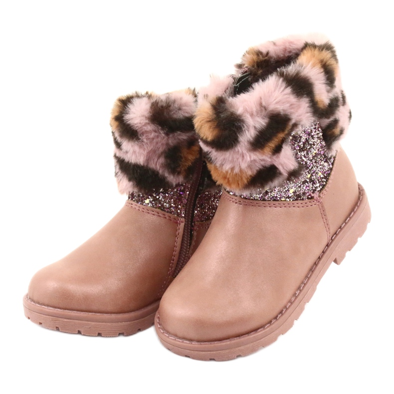 American Club Mädchen im Leopardendruck GC45 Pink Leopard Print rosa 3