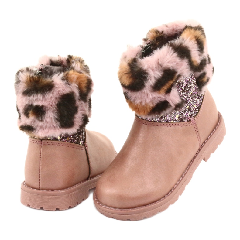 American Club Mädchen im Leopardendruck GC45 Pink Leopard Print rosa 4