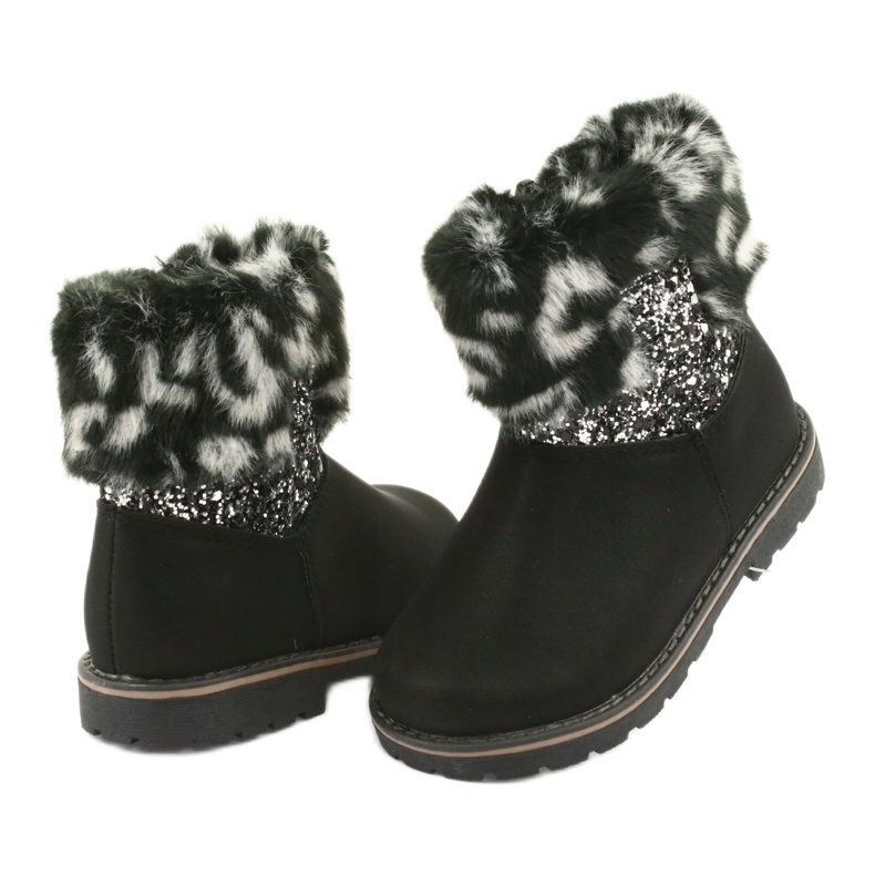 American Club Schwarze amerikanische GC45 Mädchenstiefel grau 3