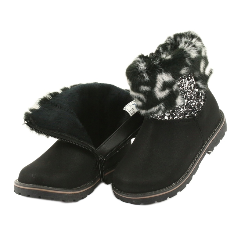 American Club Schwarze amerikanische GC45 Mädchenstiefel grau 4