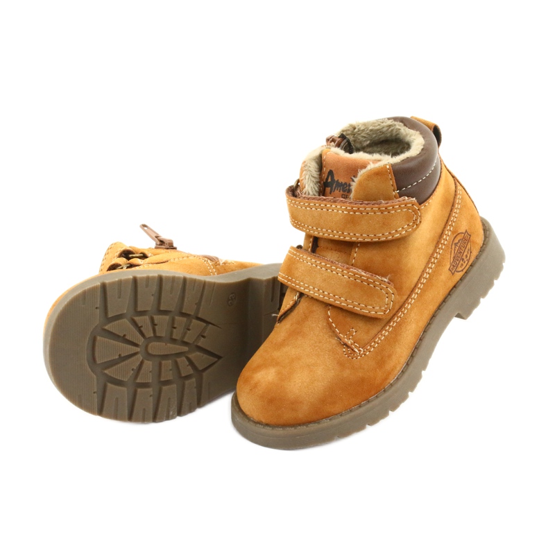 Timber Boots mit Klettverschluss American Club GC43 camel braun 3