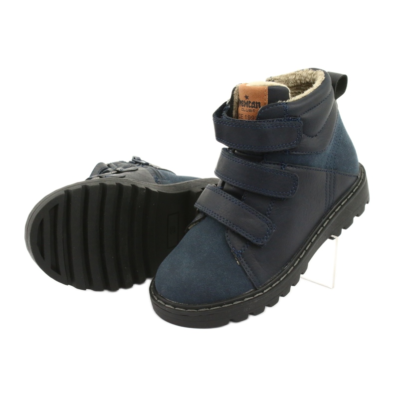 Timberki Stiefel mit Klettverschluss American Club GC40 navy blau 5