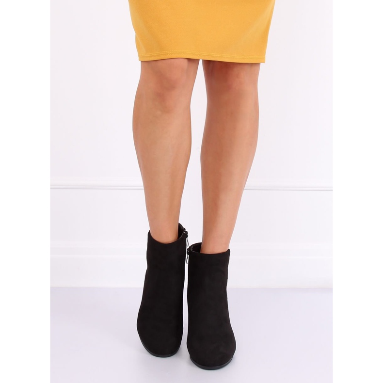 Schwarze Stiefel mit hohen Absätzen G-7656 Schwarz 1