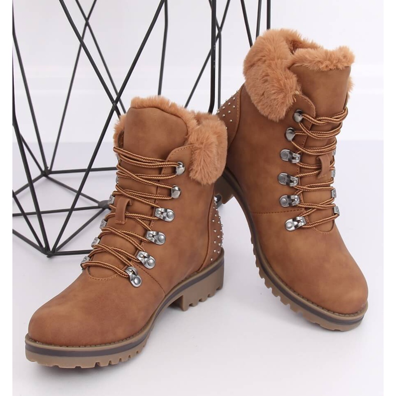 Kamelstiefel für Damen Z172 Camel braun 1