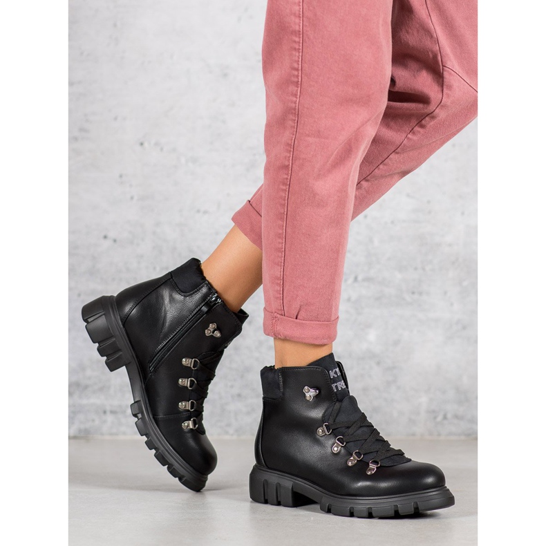 Kylie Schnürstiefel schwarz 1